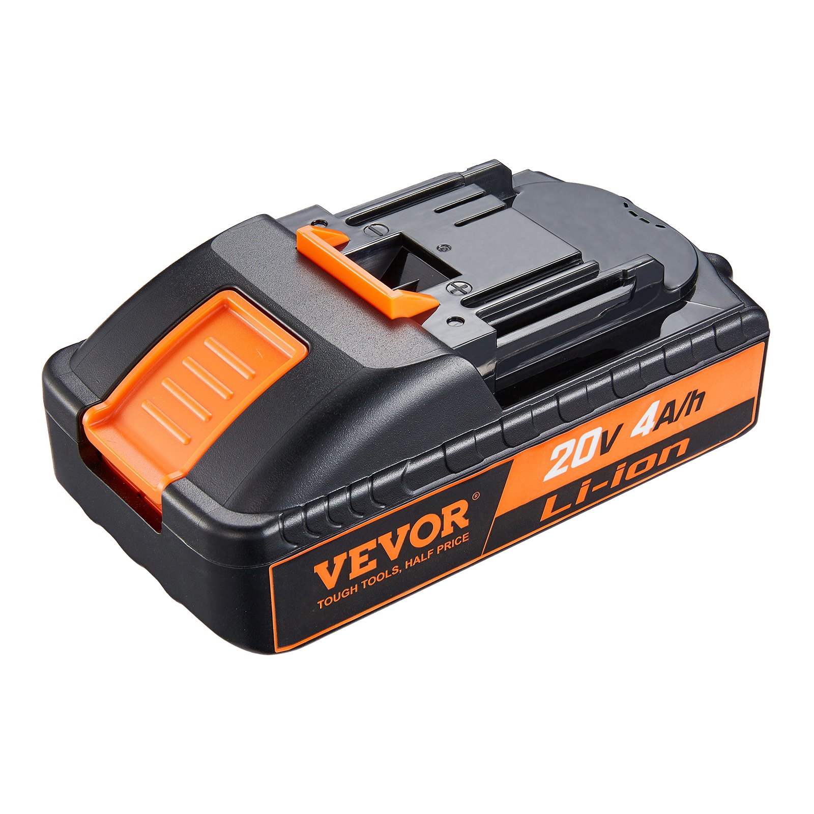 VEVOR 20V 4.0Ah Lithium-Ion Battery - High-Capacity Replacement Battery Pack for Power Tools Batteries, Compatible with 20V Cordless Power Tools