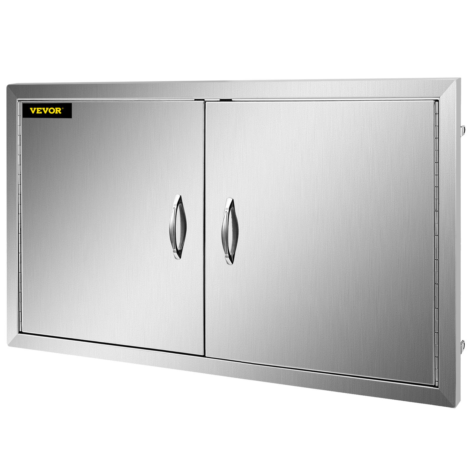 VEVOR 53.7x106.5cm Outdoor BBQ Island Kitchen Stainless Steel Double Access Door