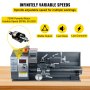 VEVOR 750W 8"X16" 210  Automatic Mini Metal Lathe Variable-Speed Digital Milling
