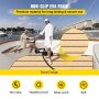 VEVOR EVA Foam Faux Teak Boat Decking Sheet 90.5 X 35.4 Inch 5MM Thick Boat Flooring Decking Non-Skid Self-Adhesive for Marine Yacht RV Swimming Pool Garden (Golden+Black Seam)