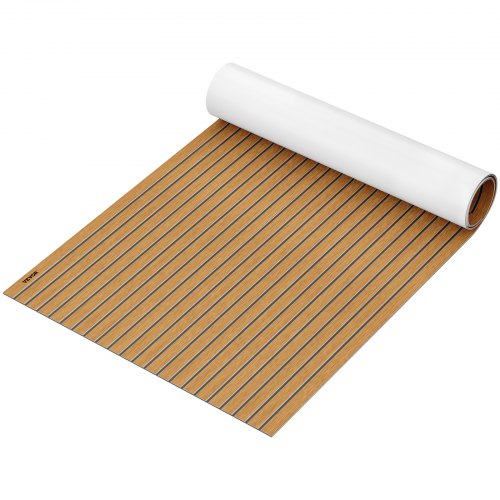 VEVOR 240x120cm Marine Flooring Faux Teak EVA Foam Boat Yacht Decking Sheet Pad