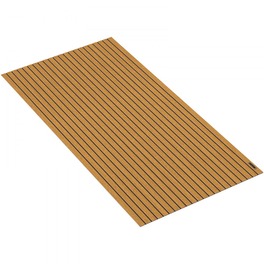 VEVOR 240x120cm Marine Flooring Faux Teak EVA Foam Boat Yacht Decking Sheet Pad