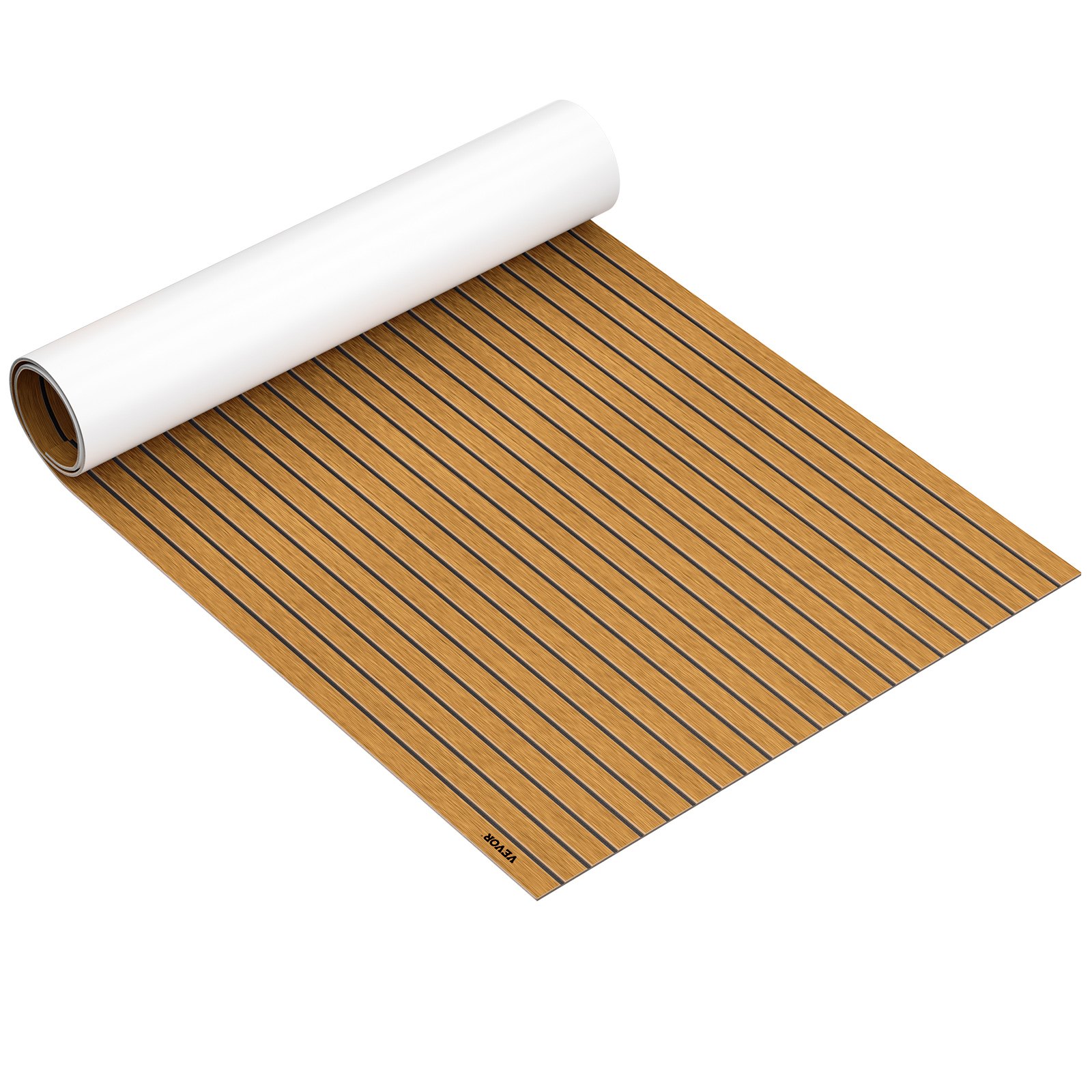 VEVOR 240x120cm Marine Flooring Faux Teak EVA Foam Boat Yacht Decking Sheet Pad