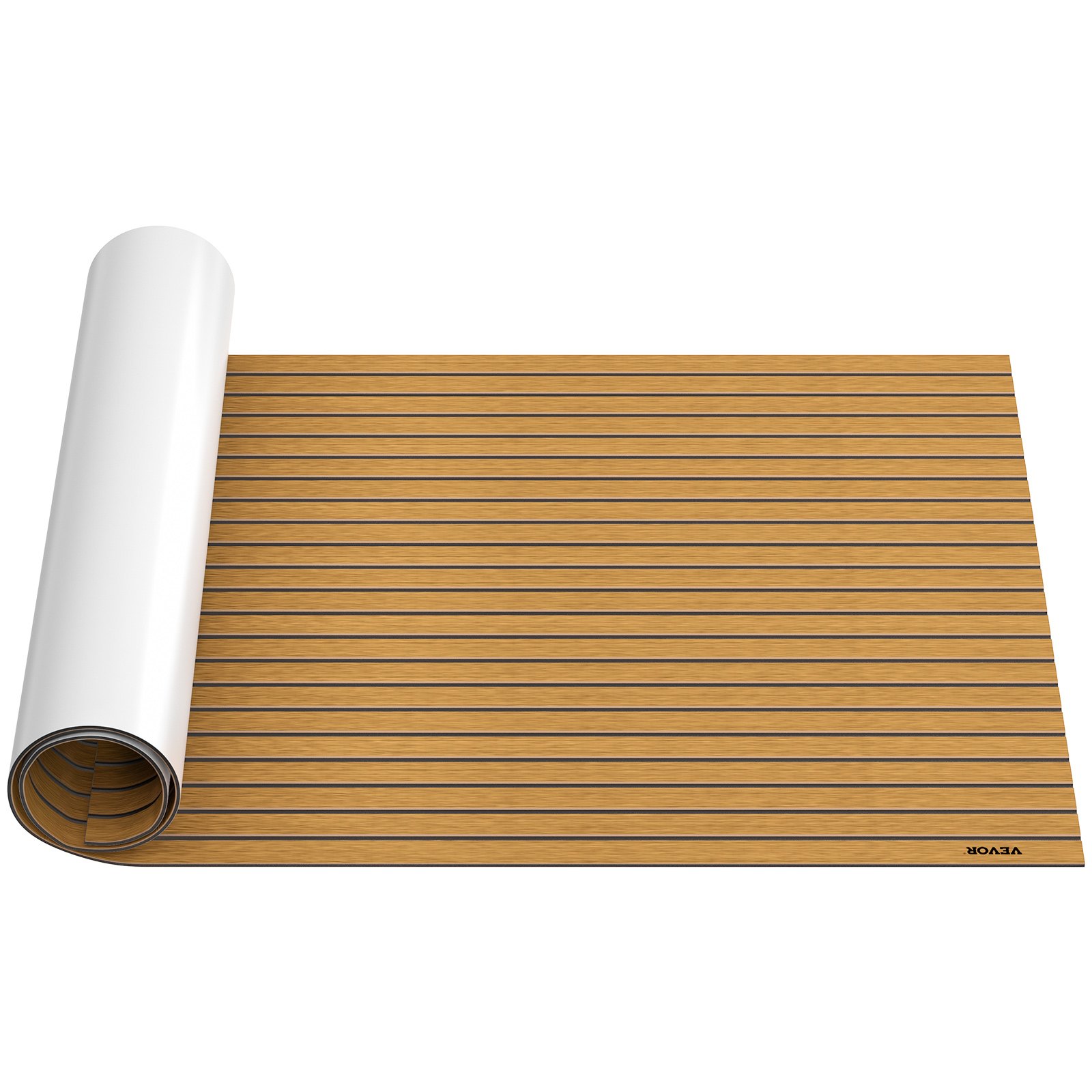 VEVOR 240x120cm Marine Flooring Faux Teak EVA Foam Boat Yacht Decking Sheet Pad