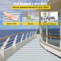 VEVOR Boat Decking Sheet 94.5 X 35.4 Inch 6MM Thick Non-Skid EVA Foam Faux Teak Decking Self-Adhesive Marine Yacht RV Swimming Pool Garden Boat Flooring Sheet (Grey with Black Seam, 94.5" x 35.4")