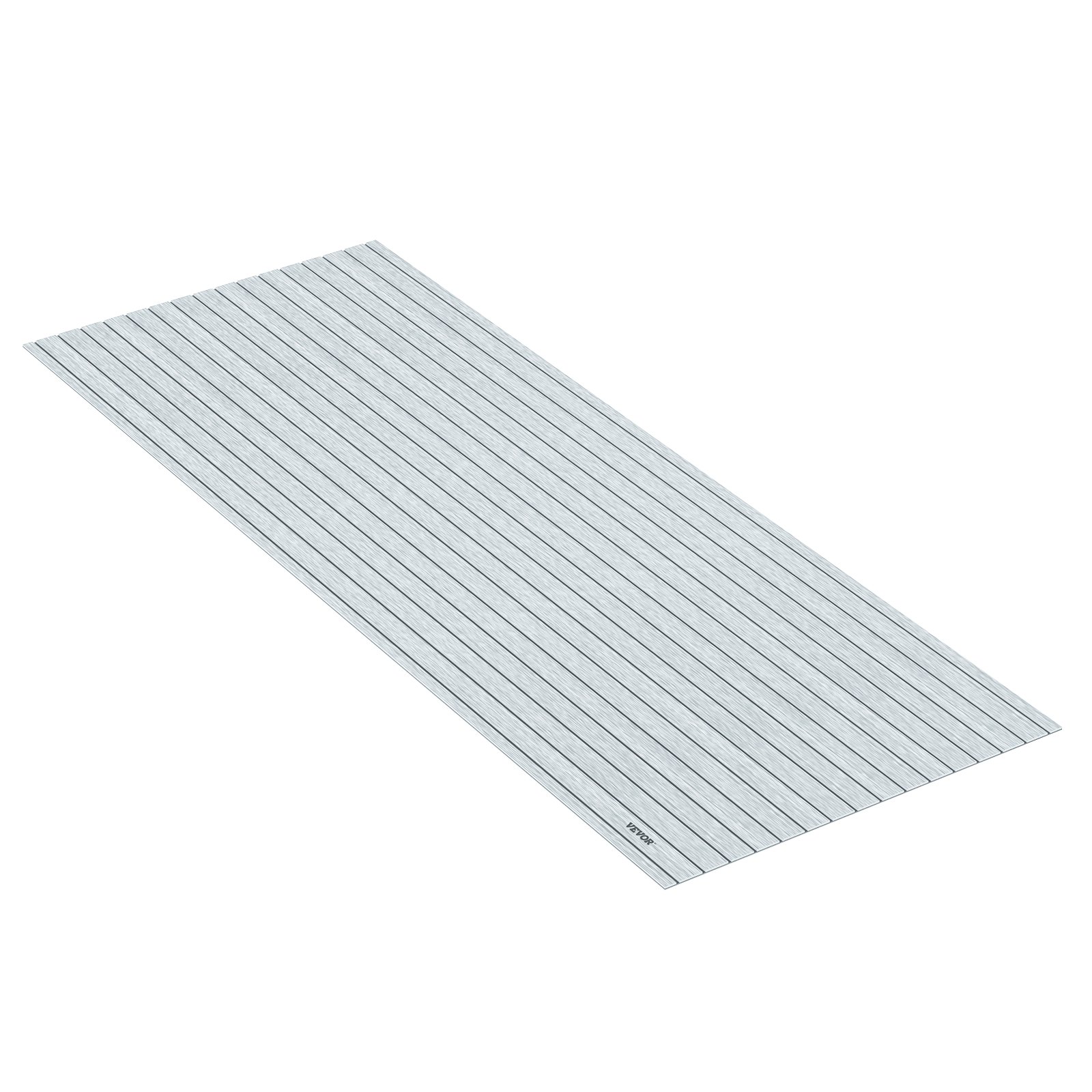 VEVOR Boat Decking Sheet 94.5 X 35.4 Inch 6MM Thick Non-Skid EVA Foam Faux Teak Decking Self-Adhesive Marine Yacht RV Swimming Pool Garden Boat Flooring Sheet (Grey with Black Seam, 94.5" x 35.4")