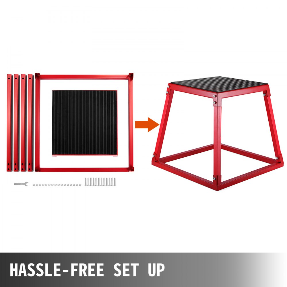 Fitness 24" Plyometric Box HD Step Plyo Box Jump Exercise Fit
Training