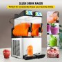 VEVOR Commercial Slushy Machine 2x12L Slushy Tank 220V Slush Frozen Drink Machine Commercial Smoothie Maker Slushy Making Machine Double Tank Suitable for Commercial Use