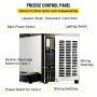 VEVOR Commercial Slushy Machine 2x12L Slushy Tank 220V Slush Frozen Drink Machine Commercial Smoothie Maker Slushy Making Machine Double Tank Suitable for Commercial Use