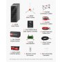 VEVOR 24V 1000W Solar Wind Power Kit, 6*100W Solar Panel + 400W Wind Turbine + 25.6V 100Ah LiFePO4 Battery + 3000W Power Inverter + MPPT Wind/Solar Hybrid Controller for Home Boat Cabin Farm Off-Grid
