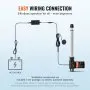 VEVOR 24V Linear Actuator Kit 10 Inch 0.98"/s 220lbs/1000N with IP44 Protection