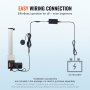 VEVOR 24V Linear Actuator Kit 33 cm 1.4 cm/s 99.8 kg/1000N with IP44 Protection