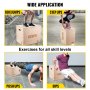 VEVOR 3 in 1 Wood Plyo Box, Plyometric Jump Box,Easy-to-Assemble Plyo Box for Jumping Trainers,Training and Conditioning (24/20/16 inch)