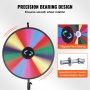 24 Inch Tabletop Color Prize Wheel with Folding Tripod Floor Stand 14 Slots Dry Erase