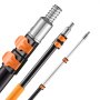 VEVOR Telescopic Extension Pole, 1.76-4 FT Multi-Purpose Extendable Pole, Sturdy Aluminum Alloy Paint Pole Extension with Flip-Lock Design, High Reach Roller Stick for Painting, Dusting and Cleaning