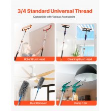 Telescopic Extension Pole 1.76-4 FT Multi-Purpose for Painting Cleaning