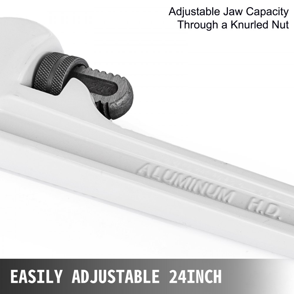 24" Aluminum Pipe Wrench 3" Jaw Straight Pipe Wrench Duty AU Stock Large POPULAR