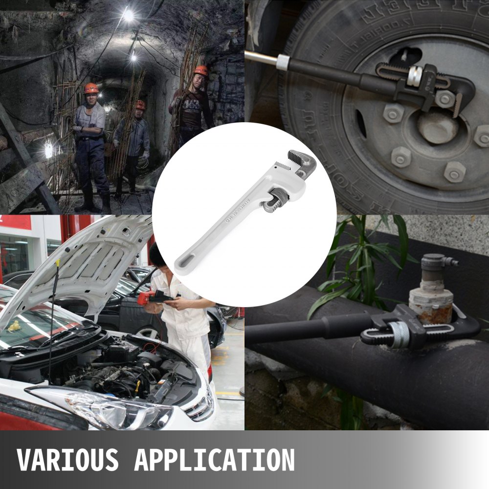 24" Aluminum Pipe Wrench 3" Jaw Straight Pipe Wrench Duty AU Stock Large POPULAR