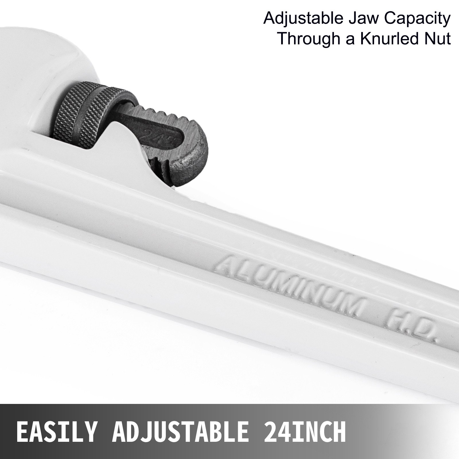 24" Aluminum Pipe Wrench 3" Jaw Straight Pipe Wrench Duty AU Stock Large POPULAR