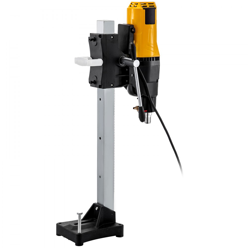VEVOR Diamond Coring Machine, 4450W Reinforced Concrete Core Drill, 0-580RPM Diamond Drill, Max. Diam 10in Core Drilling Machine, Diamond Core Drilling Rig w/Parts for Concrete, Red Brick and Marble