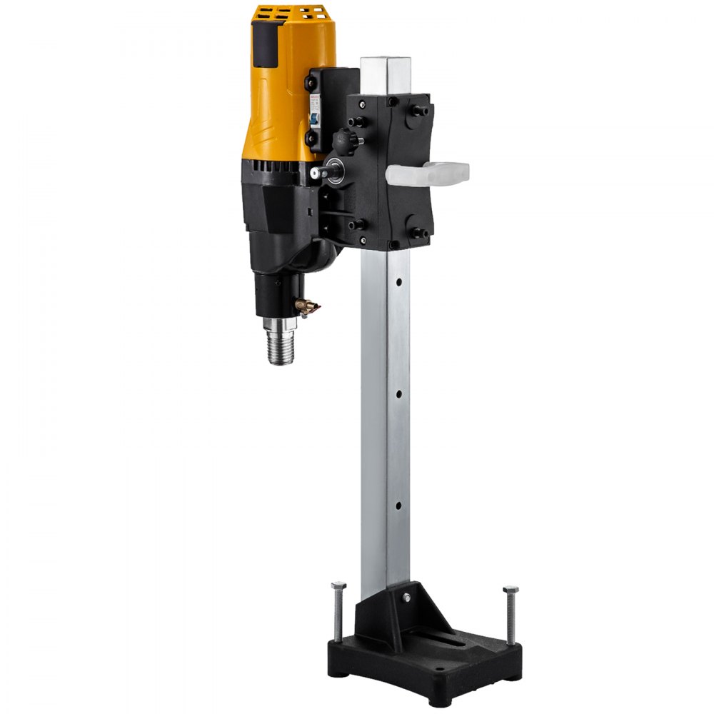 VEVOR Diamond Coring Machine, 4450W Reinforced Concrete Core Drill, 0-580RPM Diamond Drill, Max. Diam 10in Core Drilling Machine, Diamond Core Drilling Rig w/Parts for Concrete, Red Brick and Marble
