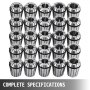25PCS ER32 Spring Collet Collet Chuck Tool Holder
