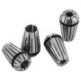 VEVOR er32 collet set with four precision collets in a white background.