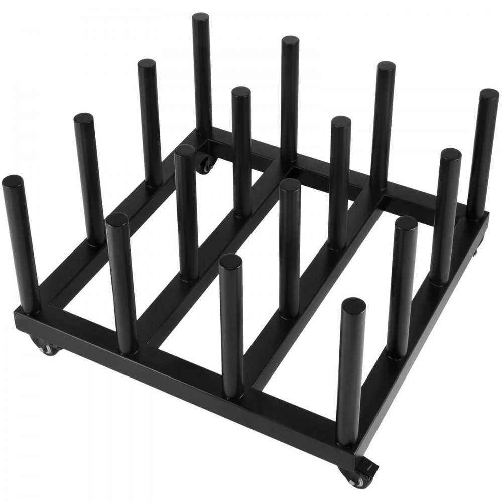 VEVOR Vinyl Cart Mobile Rack 16 Roll Capacity Vinyl Roll Rack 2" Core Vinyl Rolling Cart 1200 lbs Heavy Duty Digital Media for Mobile Storage (16 Rolls)