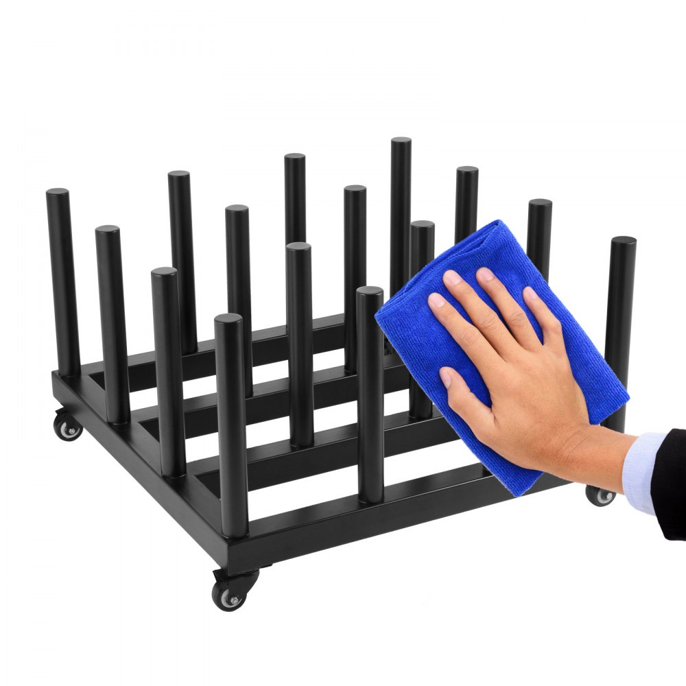 VEVOR Vinyl Cart Mobile Rack 16 Roll Capacity Vinyl Roll Rack 2" Core Vinyl Rolling Cart 1200 lbs Heavy Duty Digital Media for Mobile Storage (16 Rolls)