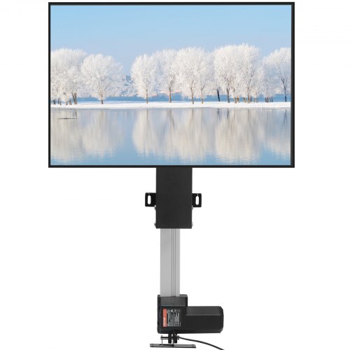 VEVOR Motorized TV Lift Stroke Length 20 Inches Motorized TV Mount Fit for 28-32" TV Lift with Remote Control Height Adjustable Load Capacity 132 Lbs Wireless Remote Control
