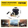 VEVOR Pneumatic Jack, 2 Ton/4400 LBS Air Bag Jack, Triple Bag Air Jack for Vehicle, Extremely Fast Lifting Action, Max Height 11.8"/300 mm, Compact Size, Short Handle