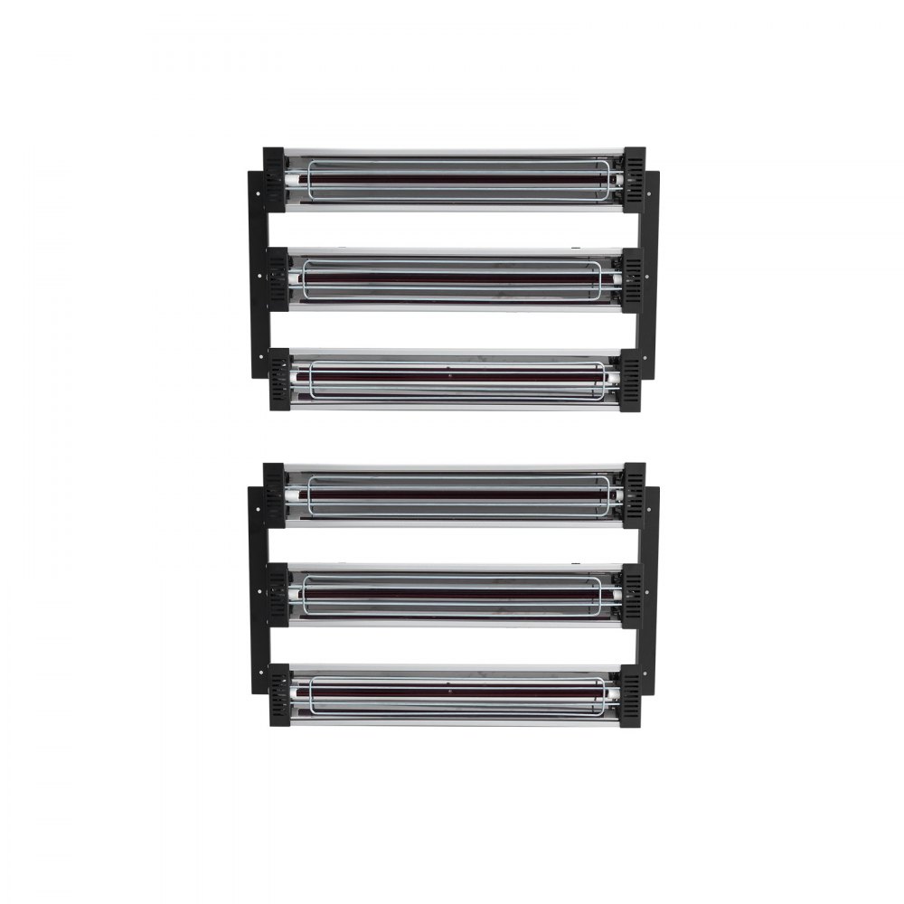 VEVOR Infrared Heating Spray Booth Lamp for Painting, 2 Sets, 3000W
