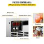 VEVOR Commercial Slushy Machine 110V 400W Stainless Steel Margarita Smoothie Frozen Drink Maker Suitable Perfect for Ice Juice Tea Coffee Making, 15L x 2 Tank
