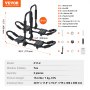 VEVOR Kayak Roof Rack 1 Pair J-Bar, Soft Roof Rack, Top Mount Tie Down, Carrier for kayak, Surf Board, Canoe, SUP, Ski Board, Mount on Car, SUV, Truck, 2 Kayaks