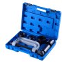 Kit de prensa de rodamientos VEVOR (10+24 piezas), 2 en 1, prensa de rótula y extractor de rodamientos de rueda, juego de instalación de pistas y sellos con 13 bujes, marco en C y manguitos, juego de instalación y extracción de alta resistencia con estuche.