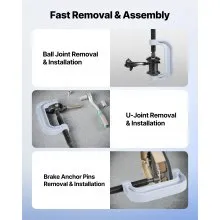 VEVOR Bearing Press Kit Ball Joint Press & Wheel Bearing Puller Set 10+24 Pcs