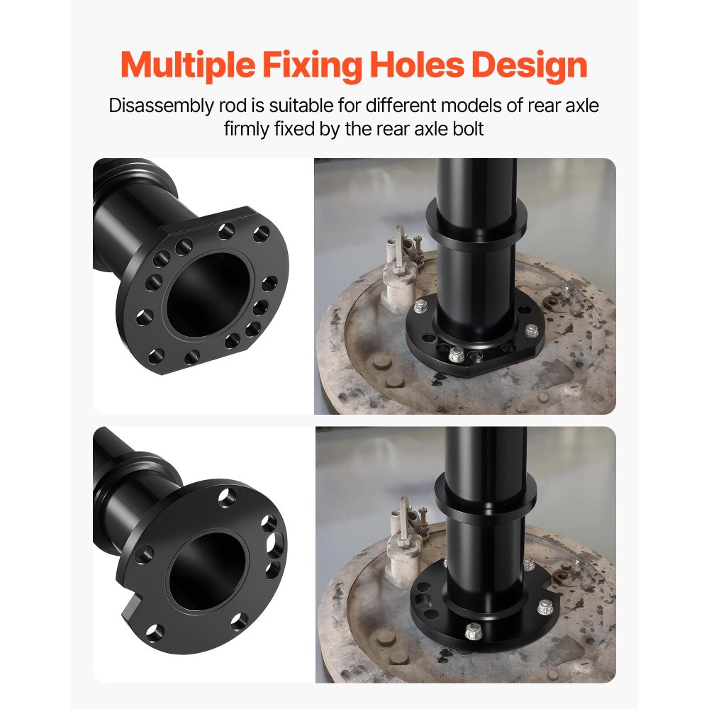 VEVOR Rear Axle Bearing Puller Tool, Compatible with 1998-2008 Toyota Land Cruiser, 1995-2016 Tacoma 1993-1998 T-100, Rear Axle Shaft Bearing Puller for Mitsubishi and Isuzu Models with Backing Plates