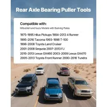 Rear Axle Bearing Removal Puller Tool for 1998-2008 Toyota Land Cruiser