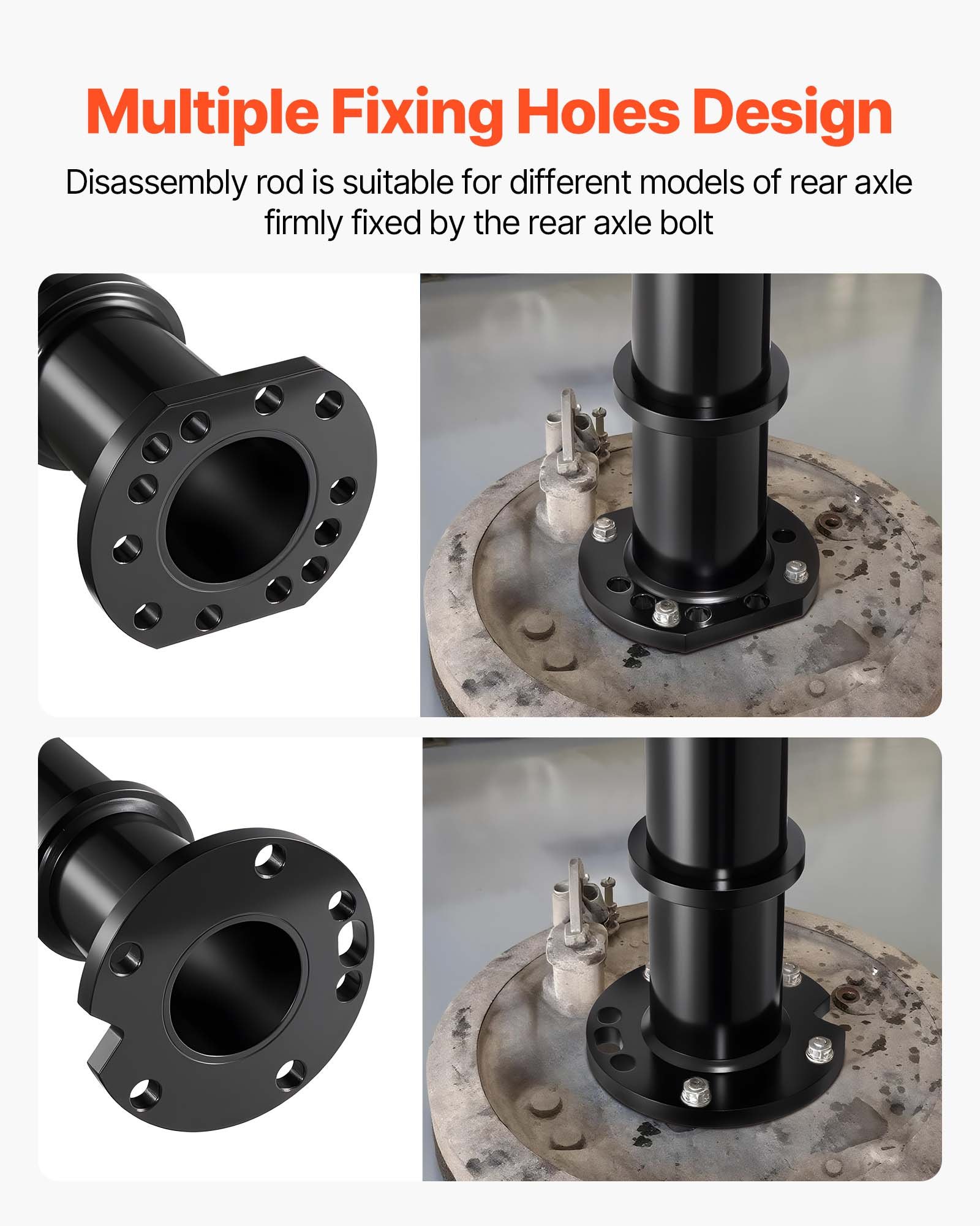 VEVOR Rear Axle Bearing Puller Tool, Compatible with 1998-2008 Toyota Land Cruiser, 1995-2016 Tacoma 1993-1998 T-100, Rear Axle Shaft Bearing Puller for Mitsubishi and Isuzu Models with Backing Plates