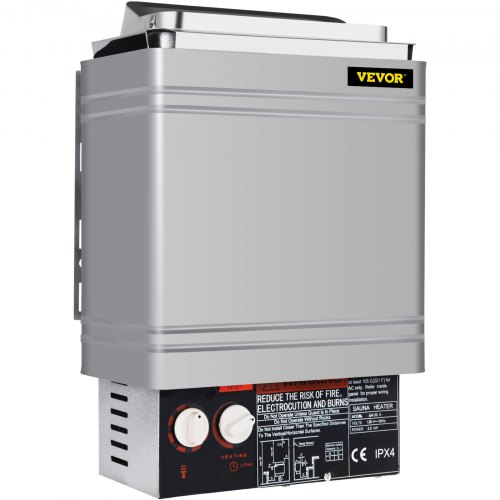 VEVOR Sauna Heater 2KW Dry Steam Bath Stove 110V-120V with Internal Controller for Max.105.9 Cubic Feet Home Hotel Spa Shower