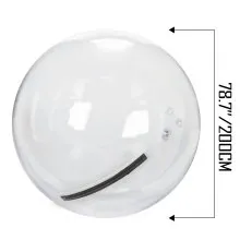 2M Walk on Water Walking Ball Roll Inflatable Zorb Ball w/ German Zipper PVC