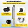 2" Submersible Borehole Deep Well Water Pump 0.5hp 30l/min 55m With Cable 14m