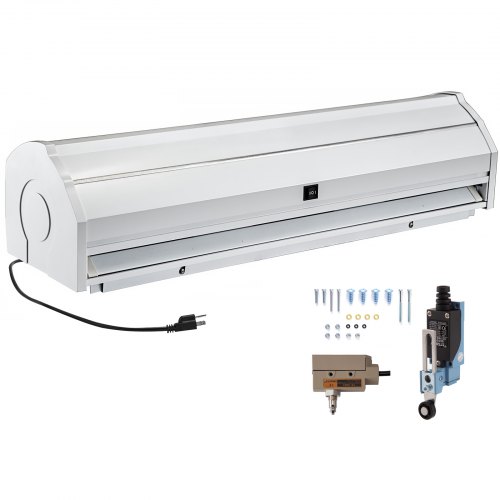 VEVOR 36", 2 Speeds Commercial Indoor Curtain, CE Certified 668 CFM Air Volume with 2 Easy-Install Micro (Limit Switch), 110V Unheated, 36 Inch, 668CFM, Silver