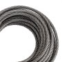 VEVOR Cable de cabrestante 3/8" x 50' Cuerda de alambre de repuesto 4400LBS Núcleo de fibra Gancho giratorio autoblocante (50 pies)