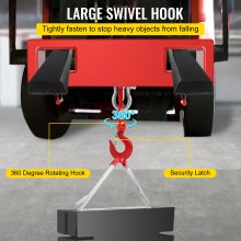 VEVOR Forklift Lifting Hook 6000 LBS Capacity Forklift Lifting Hoist Swivel Hook Mobile Crane Forklift Attachments