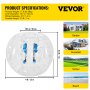 VEVOR 2PCS Inflatable Bumper Ball 4 FT / 1.2M Diameter, Bubble Soccer Ball, Blow It Up in 5 Min, Inflatable Zorb Ball for Adults or Children (4 FT, Transparent)