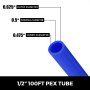 Pex Tubing O2 Oxygen Barrier Radiant Floor Heat Pex 2 Rolls Of 0.5 Inch 100ft