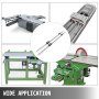 VEVOR Linear Rail 2X HGH 20-1200mm Linear Slide Rail + 4X Pillow Block Carriage Bearing Block Linear Guideway Rail for Automated Machines and Equipments
