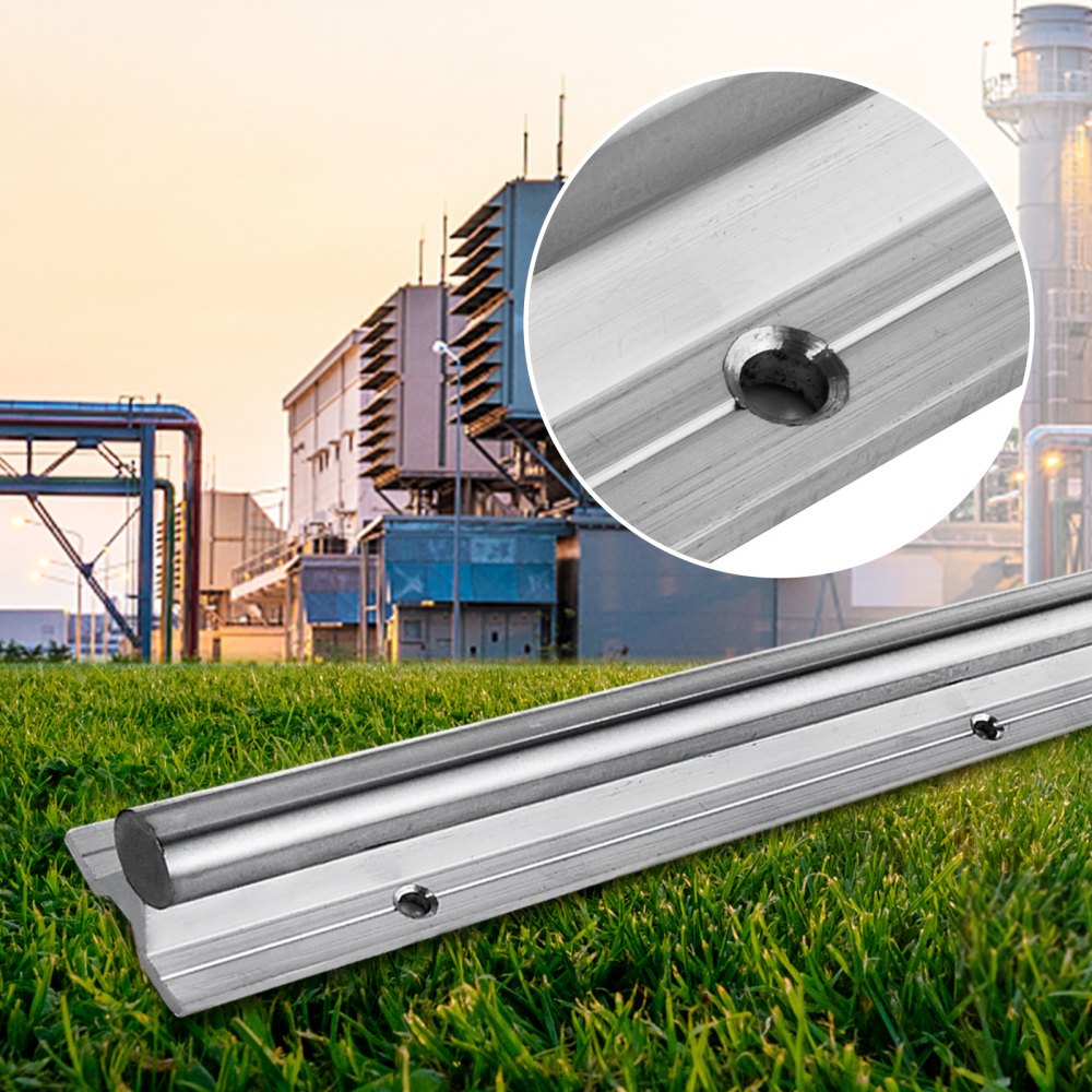 2x Linear Rail Sbr20-1000mm Support Dia 20mm Lathes Mechanical Shaft