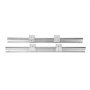 VEVOR Linear Rail Guide 2X SBR20-650mm Linear Slide Rail + 4 SBR20UU Block for Automated Machines and Equipments